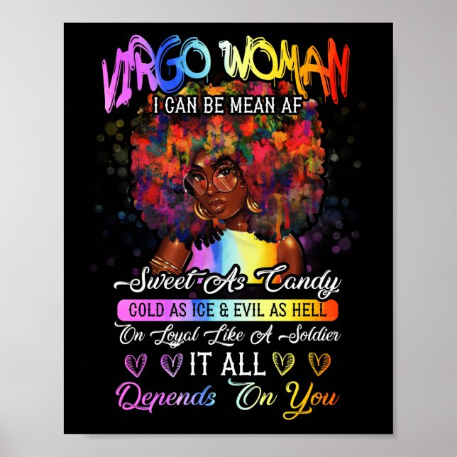 Poster Je suis une fille de la Vierge douce comme bonbon  (Devant)