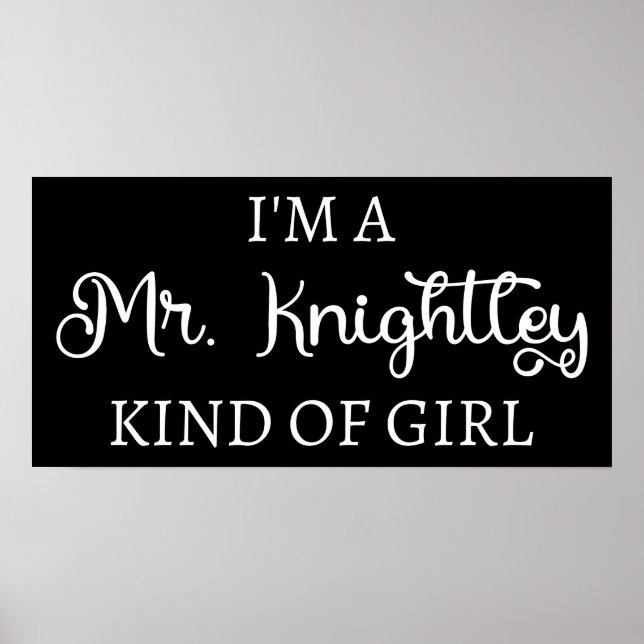 Poster Je suis une fille de M. Knightley (Devant)