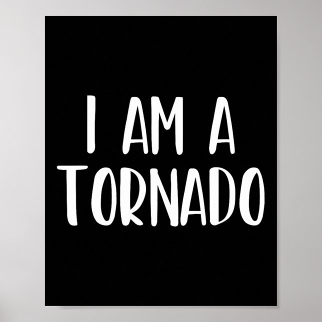 Poster Je suis une tornade Halloween Je suis simple costu (Devant)