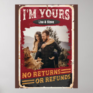 Poster Je Suis Votre Pas De Retour Ou De Remboursement Co
