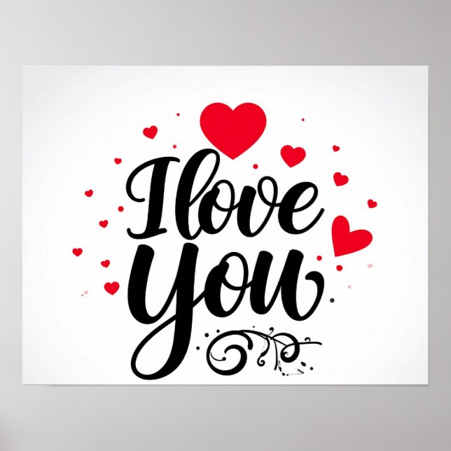 Poster je t'aime (Devant)
