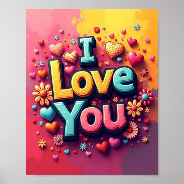 Poster Je t'aime (Devant)