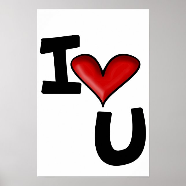 Poster je t'aime (Devant)