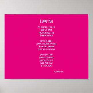 Poster Je t'aime