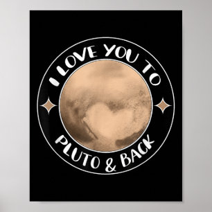 Poster Je T'Aime À Pluton Space Group Devis Famille Cadea