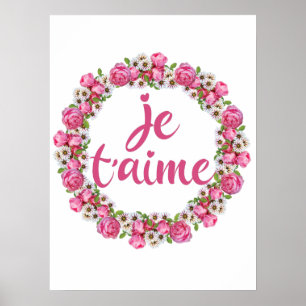 Poster Je T'aime - Je t'aime - Chants Français