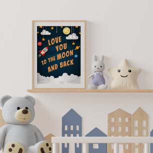 Poster Je t'aime jusqu'à la lune et retour