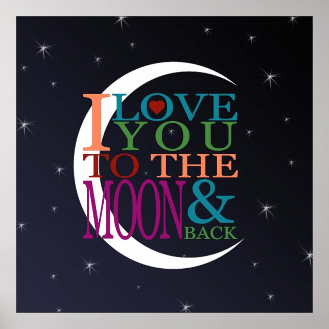 Poster Je t'aime jusqu'à la Lune et retour (Devant)