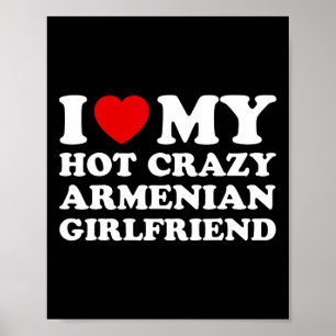 Poster Je T'aime Ma Chère Folle Petite Amie Arménienne po
