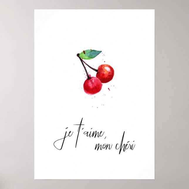 Poster Je t'aime mon cheri (Devant)