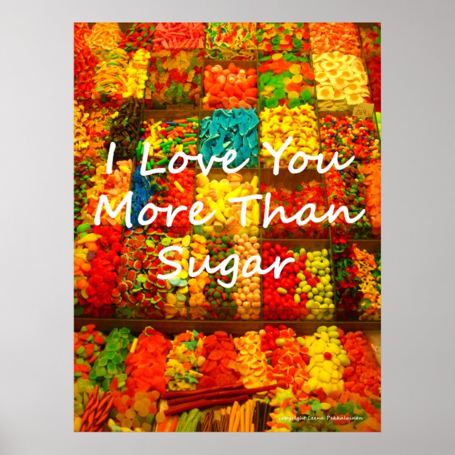 Poster Je T'Aime Plus Que Du Sucre (Devant)