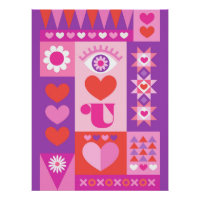 Je t'aime Saint Valentin - Rose violet rouge