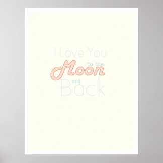 Poster Je t'aime sur la Lune et de retour