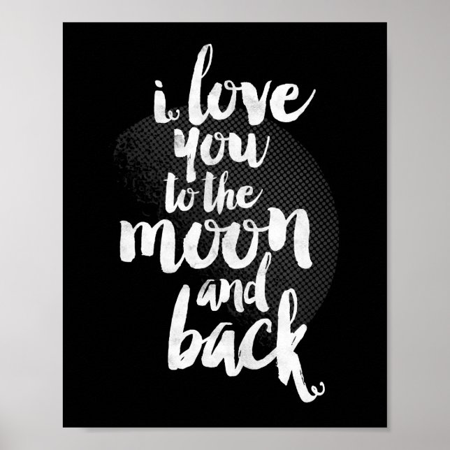 Poster Je t'aime sur la Lune et de retour (Devant)
