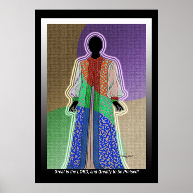 Poster Je te rendrai grâce, ô Éternel, mon Dieu ! (Devant)