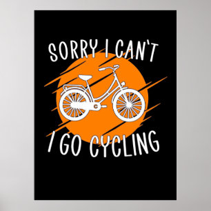 Poster Je Vais Faire Du Cyclisme