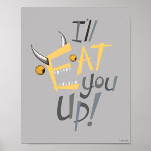 Poster Je vais vous manger Graphique