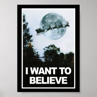 Poster Je veux croire, à Père Noël