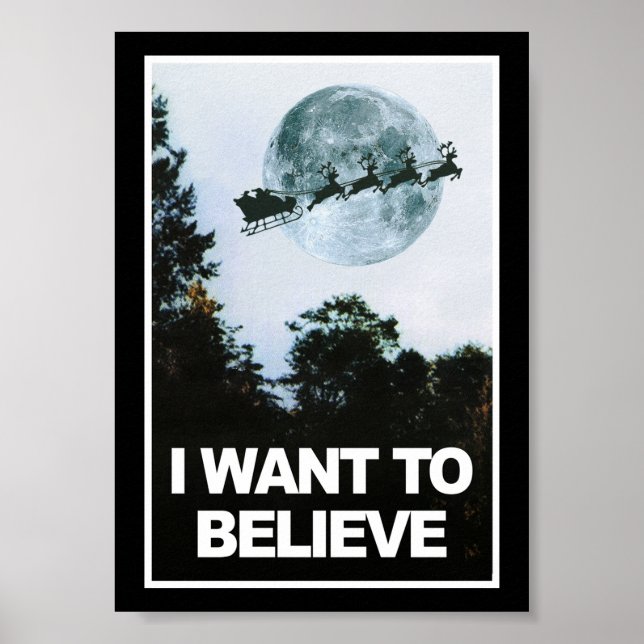 Poster Je veux croire, à Père Noël (Devant)