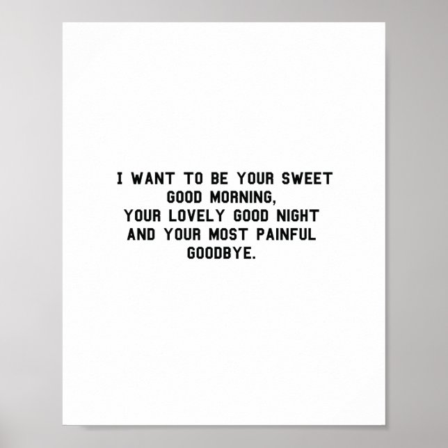 Poster Je veux être ton doux bonjour Funny (Devant)