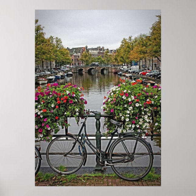 Poster Je veux faire le tour de mon vélo à Amsterdam - Ca (Devant)
