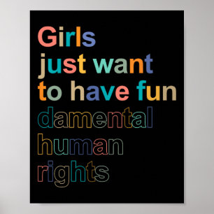 Poster Je Veux Juste Avoir Des Femmes Des Droits Fondamen
