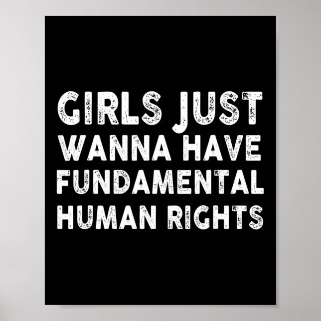Poster Je Veux Juste Avoir Des Femmes Des Droits Fondamen (Devant)