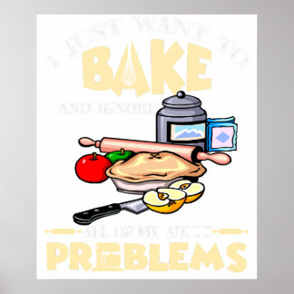 Poster Je veux juste cuisiner et ignorer toutes mes respo