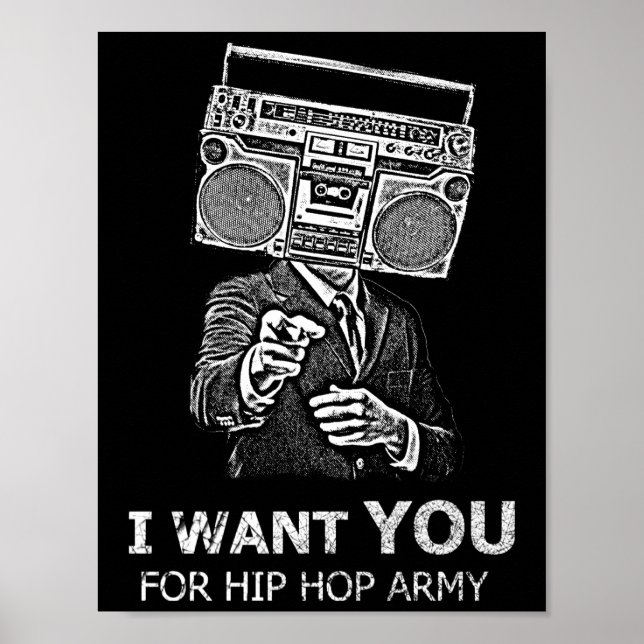 Poster Je veux que tu sois pour l'armée hip-hop (Devant)