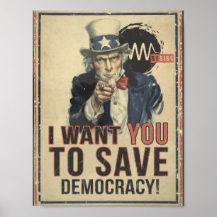 Poster Je veux que vous sauviez l'affiche de la manifesta