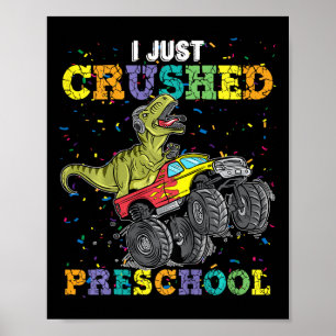 Poster Je Viens De Cruser Preschool Dinosaur T-rex Jeu Mo