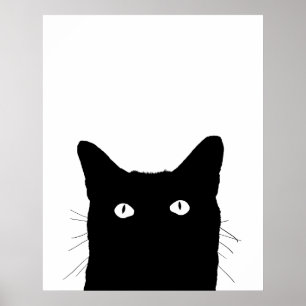 Poster Je vois Cat Click to Select Your Color Decor