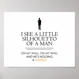 Poster Je Vois un Petit Shillouetto...