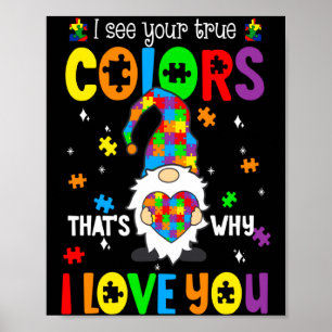 Poster Je vois vos vraies couleurs Gnomes Sensibilisation