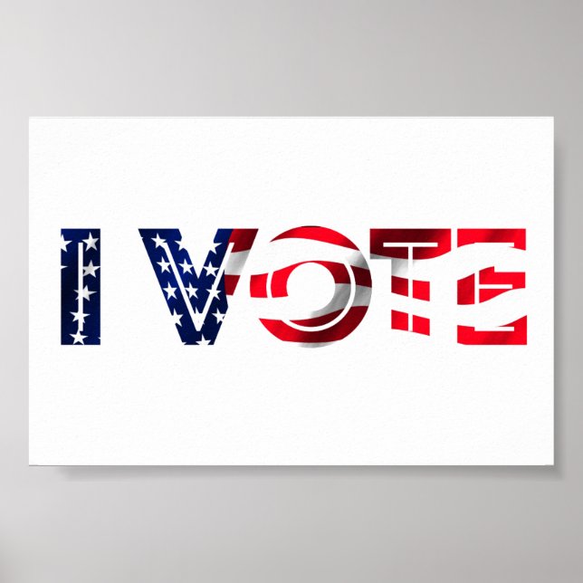 Poster Je vote (Devant)