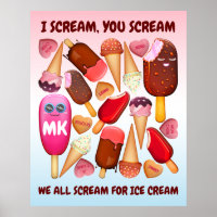 Je vous crie Nous hurlons tous pour la crème glacé