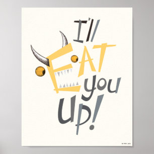 Poster Je vous mangerai du graphisme