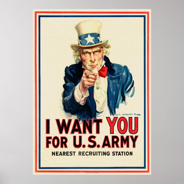 Poster Je vous veux pour l'armée américaine (Devant)