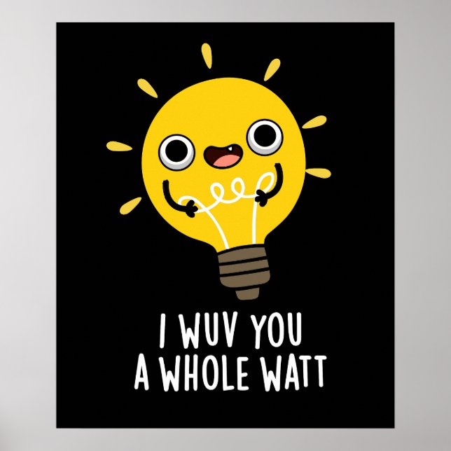 Poster Je Vous Veux Un Watt Pun Électrique Plein De Watt  (Devant)