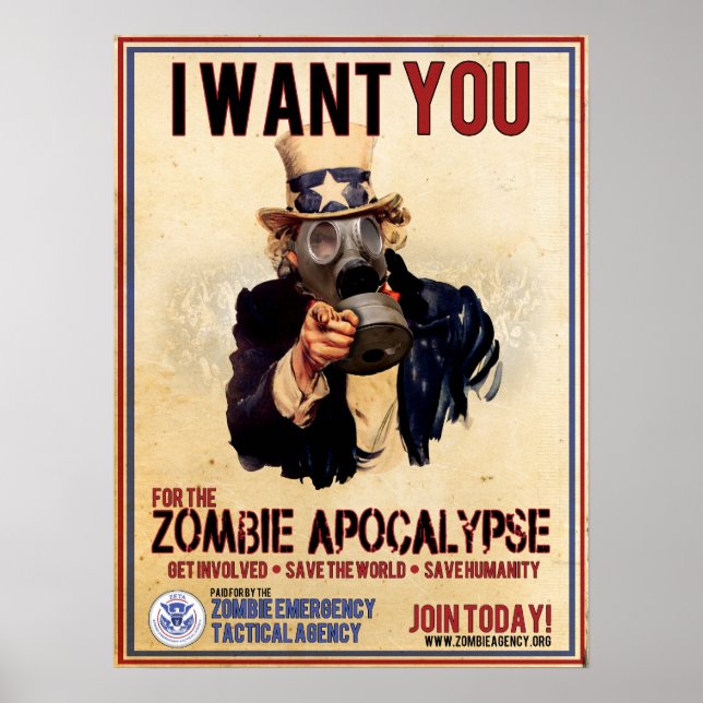 Poster Je Vous Veux - Zombie Apocalypse (Devant)
