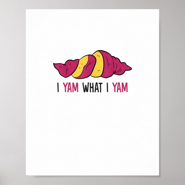 Poster Je Yam Ce que je Yam Sweet Potato (Devant)