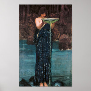 Poster Jealous Circe, 1892 par John William Waterhouse