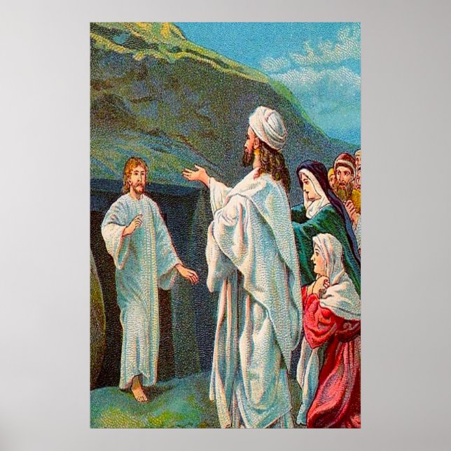 Poster Jean 11:38-44 Lazare, Sortez (Devant)