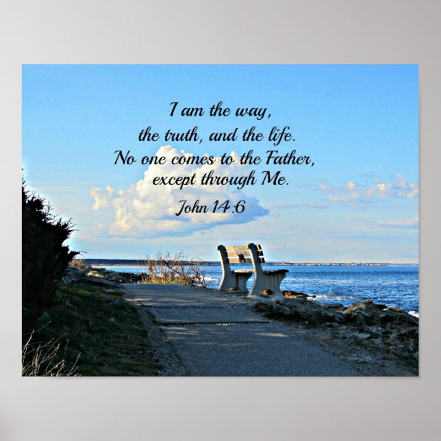 Poster Jean 14:6 Je suis le chemin... (Devant)