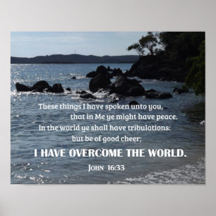 Poster Jean 16:33 Ces choses que je vous ai dites