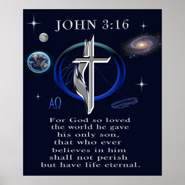 Poster Jean 3:16 (Devant)