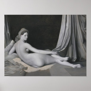 Poster Jean Auguste Dominique Ingres   Odalisque en Grisa