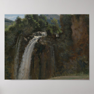 Poster Jean-Baptiste-Camille Corot - Cascade à Terni