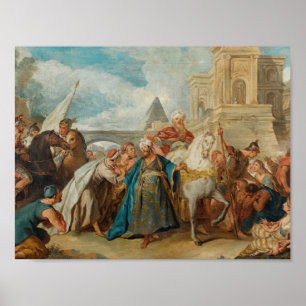 Poster Jean-François de Troy - Le triomphe de Mordecai