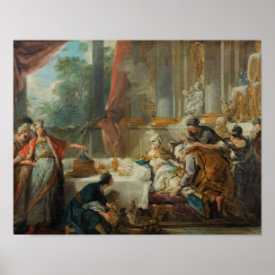 Poster Jean-Francois de Troy - The Sentencing of Aman